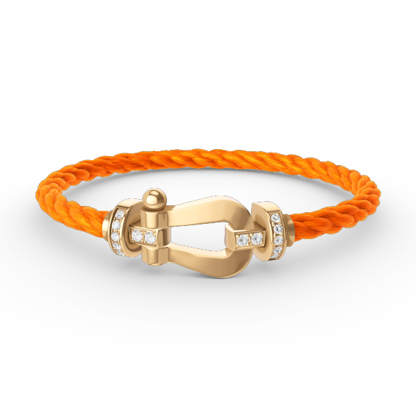 [Regal Jewels]FORCE LARGE HORSESHOE HALF DIAMOND BRACELET GOLD