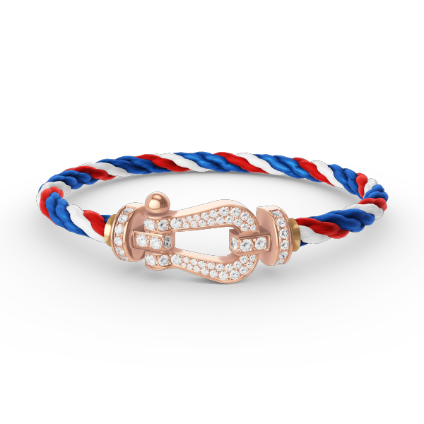 [Regal Jewels]FORCE LARGE HORSESHOE FULL DIAMOND BRACELET ROSE GOLD