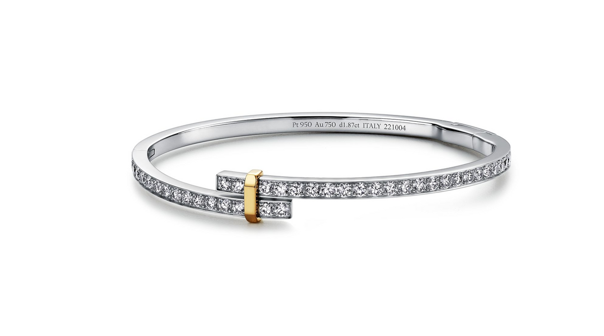 [Aura Jewelry]EDGE DIAMOND GOLD SILVER BRACELET