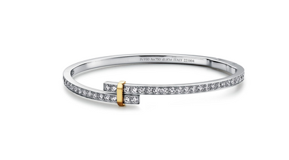 [Aura Jewelry]EDGE DIAMOND GOLD SILVER BRACELET