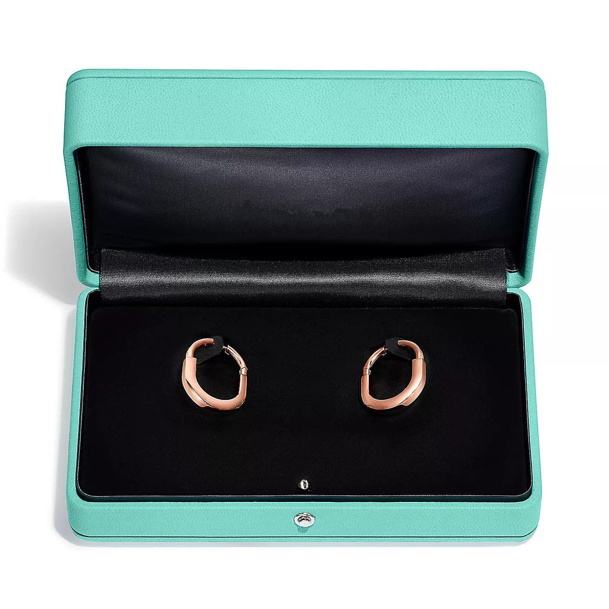 [Aura Jewelry]LOCK MEDIUM DIAMNOND EARRINGS