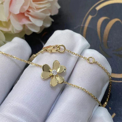 [Regal Jewels]FRIVOLE GOLD FLOWER PINK MALACHITE BRACELET