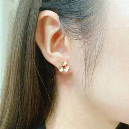 [Regal Jewels]FRIVOLE  FLOWER PINK EARRINGS