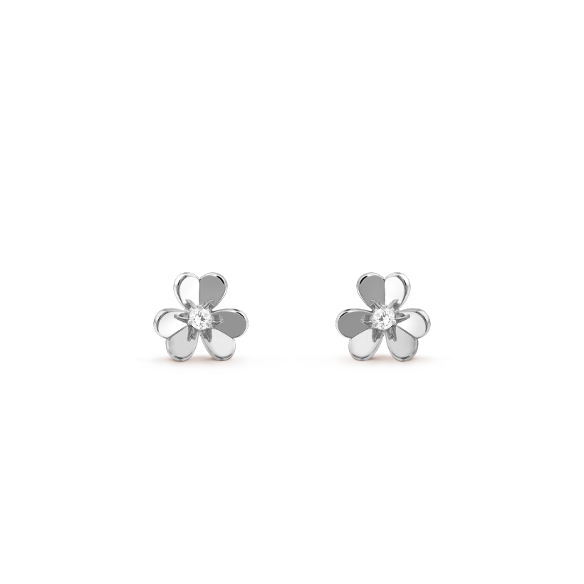 [Regal Jewels]FRIVOLE MINI SILVER FLOWER EARRINGS