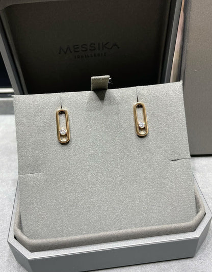 [Regal Jewels]MOVE UNO SMALL 1 DIAMOND EARRINGS