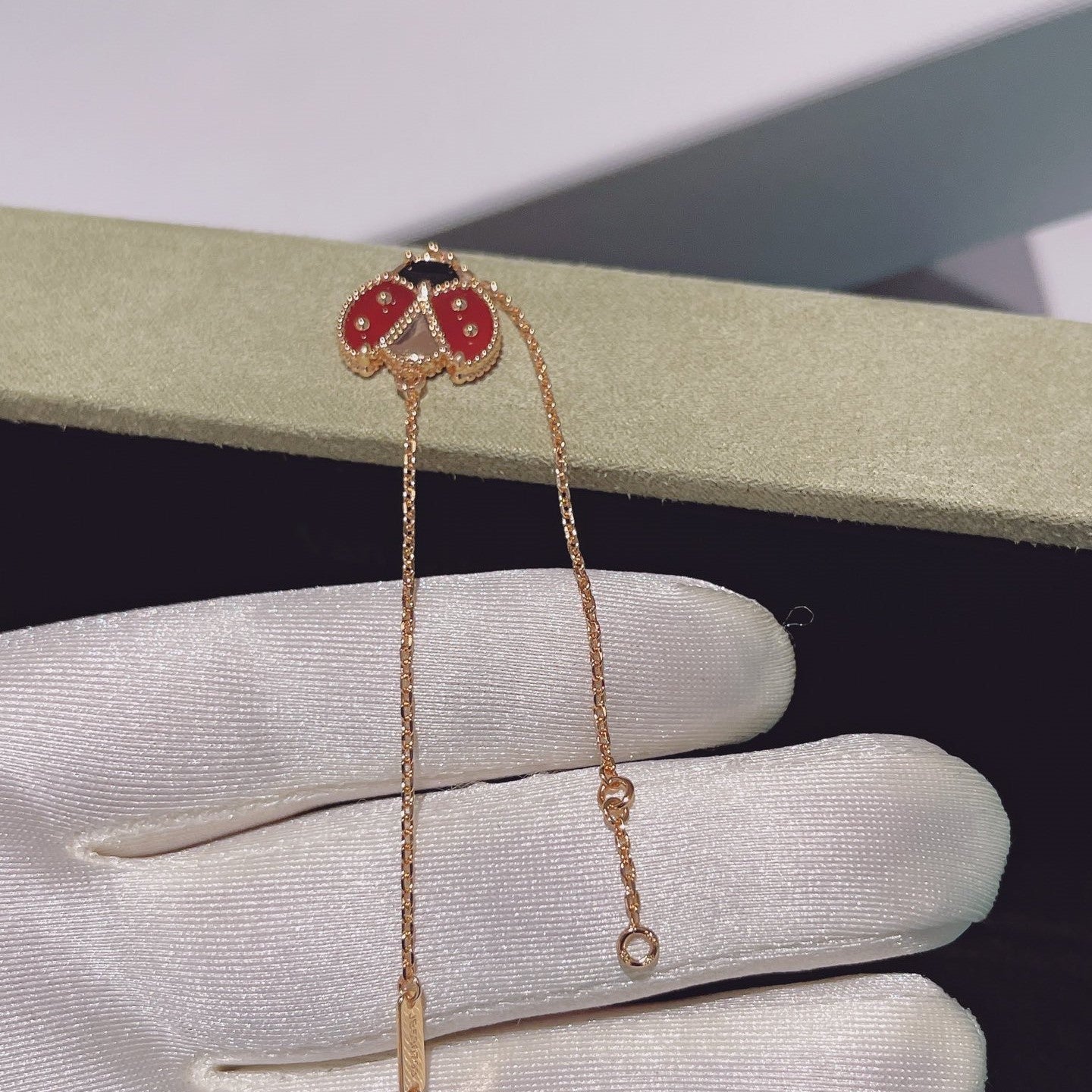 [Regal Jewels]LUCKY SPRING 1 MOTIF PINK GOLD BRACELET