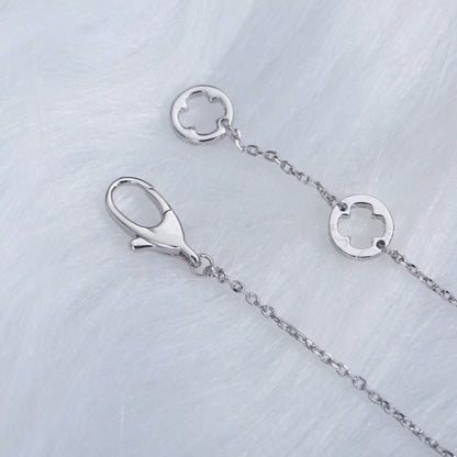 [Aura Jewels]FIOREVER NECKLACE DIAMOND CENTER